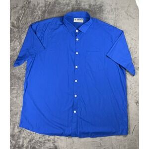 Dixxon Co Shirt Men's 4X Blue‎ Performance Bamboo Series D-Lux Short Sleeve